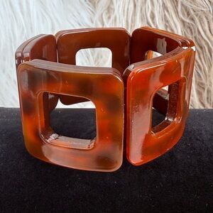 Large chunky bohemian chic costume stretch bracelet